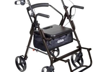 Drive Medical Duet Dual Function Transport Wheelchair Rollator Rolling Walker