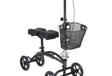 Drive Medical 796 Dual Pad Steerable Knee Walker Knee Scooter with Basket