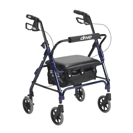 Drive Medical Junior Rollator Rolling Walker with Padded Seat