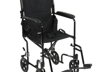Drive Medical Lightweight Transport Wheelchair Black