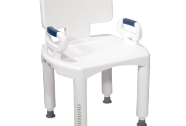 Drive Medical RTL12505 Premium Series Shower Chair with Back and Arms