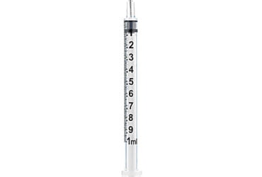 Sol-Millennium 182025 SOL-M 1ml Syringe w Fixed Needle 25 Gauge 1 Inch