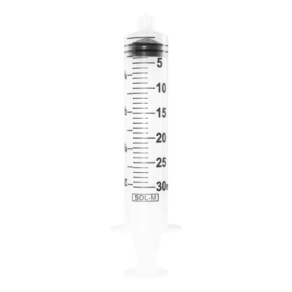 Sol-Millennium 30ml Luer Lock Syringe w o Needle (bulk, non-sterile)