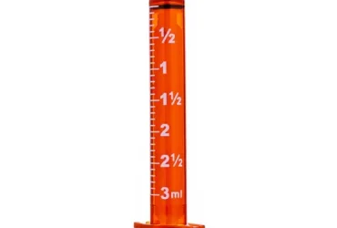 Sol-Millennium ORL075 Sol-M 3mL Oral Syringe Amber w/ Tip Cap - O-Ring