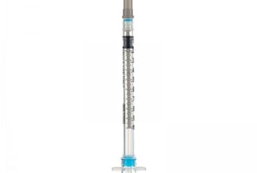 Sol-Millennium SSA026 Sol-M 0.5ml Safety Shield Syringe w/Fixed Needle 27G*3/8'' IDB (600/CS)