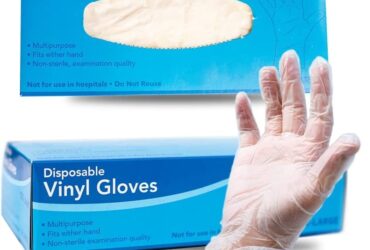 ATT Clear Disposable Vinyl Gloves (100/box)