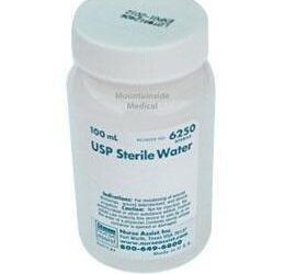Nurse Assist 6250 100 mL USP Sterile Water, Screw Top Container 48/CS