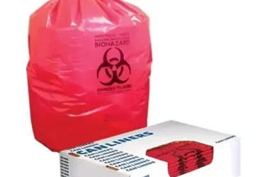 HERITAGE BAG A6043PR HERITAGE BIOHAZARD BAG RED 1.3MIL 32GAL30x43" CS200