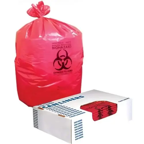 HERITAGE BAG A6043PR HERITAGE BIOHAZARD BAG RED 1.3MIL 32GAL30x43" CS200