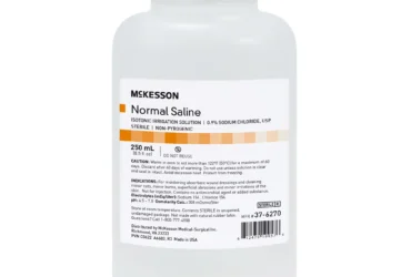 Nurse Assist 6270 250 mL USP Normal Saline, Screw Top Container 24/CS