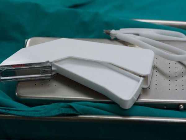 A surgical sA surgical stapler is being employed during an operationtapler is being employed during an operation