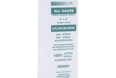 AMD RITMED B3001 SPONGE GAUZE 2X2 8PLY N/S 200/PK 25PK/CA