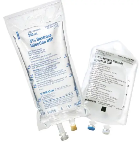 B. Braun L5101 Dextrose Water 5% IV Solution Flexible Bag 500 mL CS/24