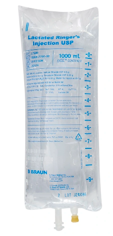 B. Braun L7500: Lactated Ringer’s Solution IV 1000 mL CS/12