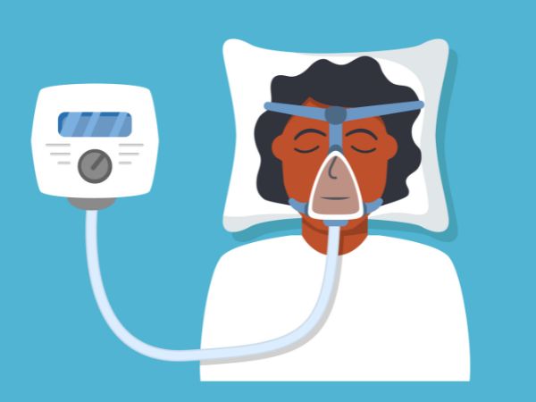 With the use of breathing assistance, sleep problems can be solved sometimes without medications