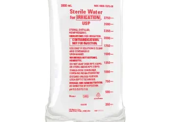 ICU Medical Sterile Water for Irrigation, USP, 3000 mL Cs/4