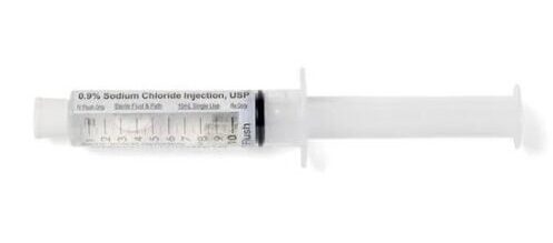 Medline EMZE010001 IV Flush Solution Sodium Chloride, Preservative Free 0.9% Injection Prefilled Syringe 10 mL 600/CS