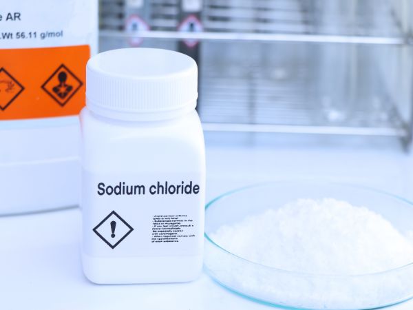 Sodium chloride is often used in unprocessed foods, processed meat products, as well as industrial processes