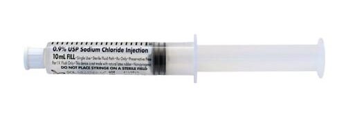 Sol-Millenium PFF001 Sol-Care Saline Flush 0.9% USP Sodium Chloride Injection 10mL fill in 12mL Syringe (400/CS)