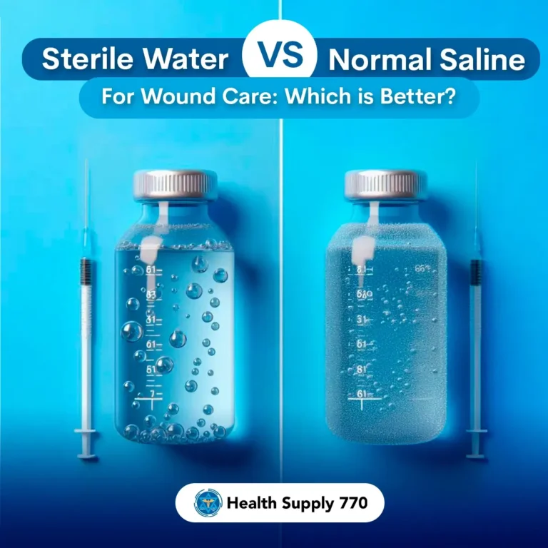 Sterile water vs normal saline for wound care