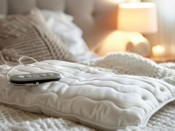 Using a heating pad in winter makes the bedding cozy and warm