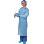 002320 GOWN, THUMB LOOP, BLUE, UNIVER