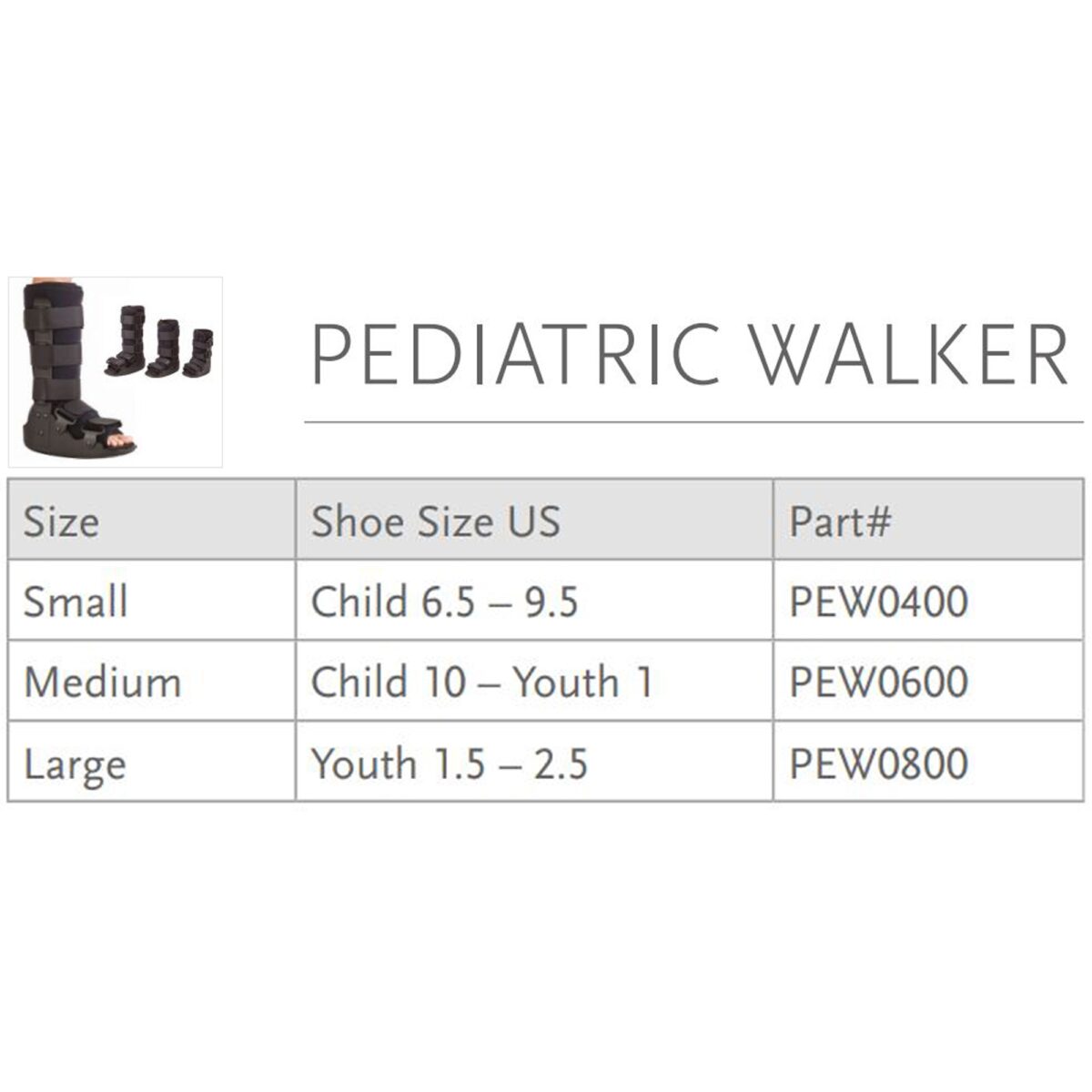 PEW0600 WALKER, AIR EQUALIZER GRY PED