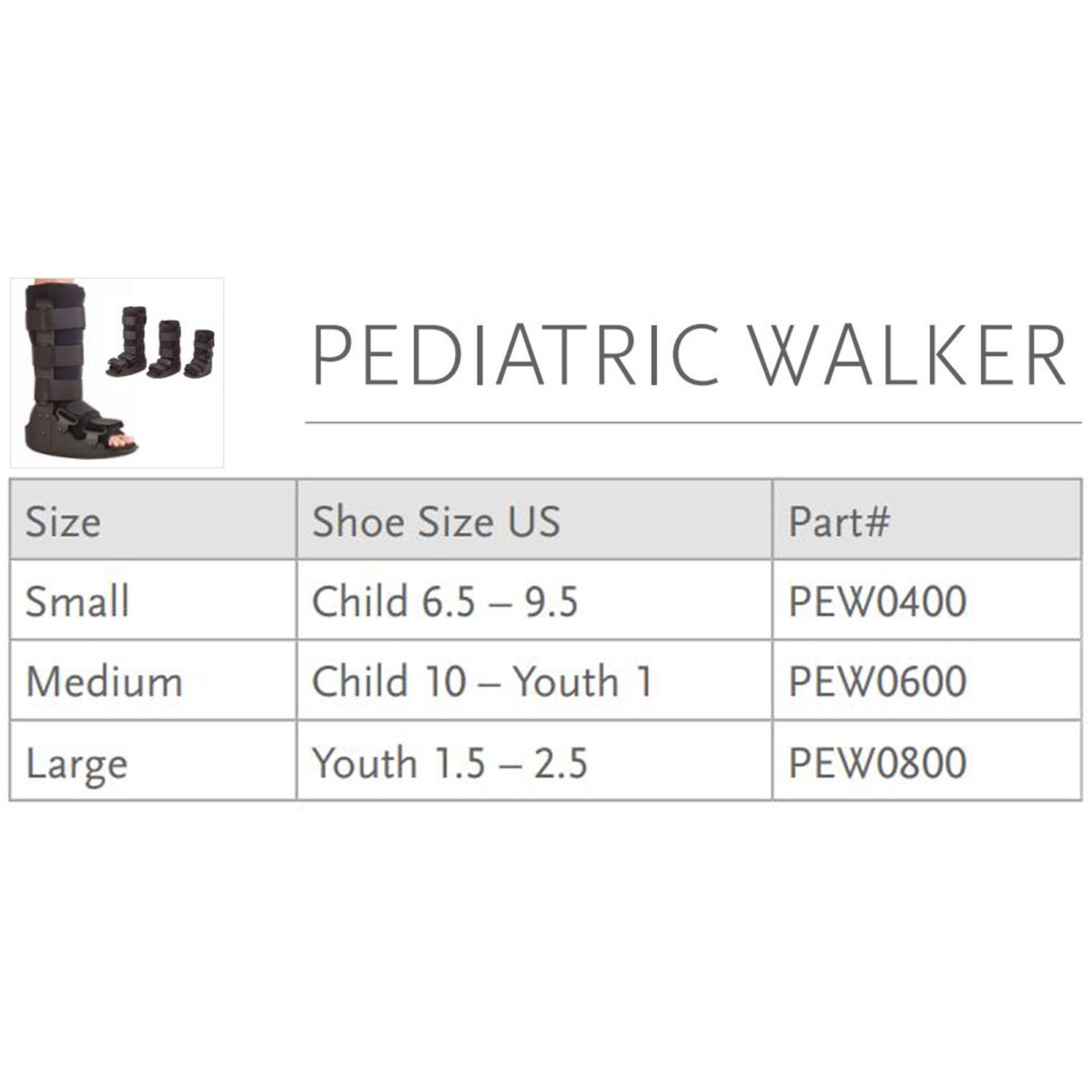 PEW0800 WALKER, AIR EQUALIZER GRY PED