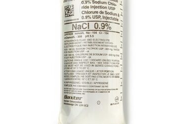 Baxter JB1324 – 0.9% Sodium Chloride Injection USP, 1000 mL IV Solution Bag, Case of 12