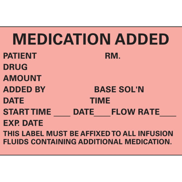 N-200 LABEL 2.5 X 1.75 MED ADD ORANG