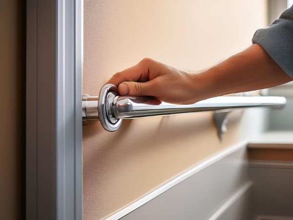 Installing grab bars to prevent fall accidents