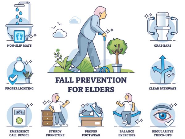 Tips for fall prevention in the elderly