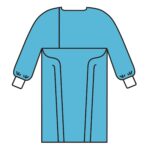69606 GOWN, IMP W/CUFF BLU (100/CS)