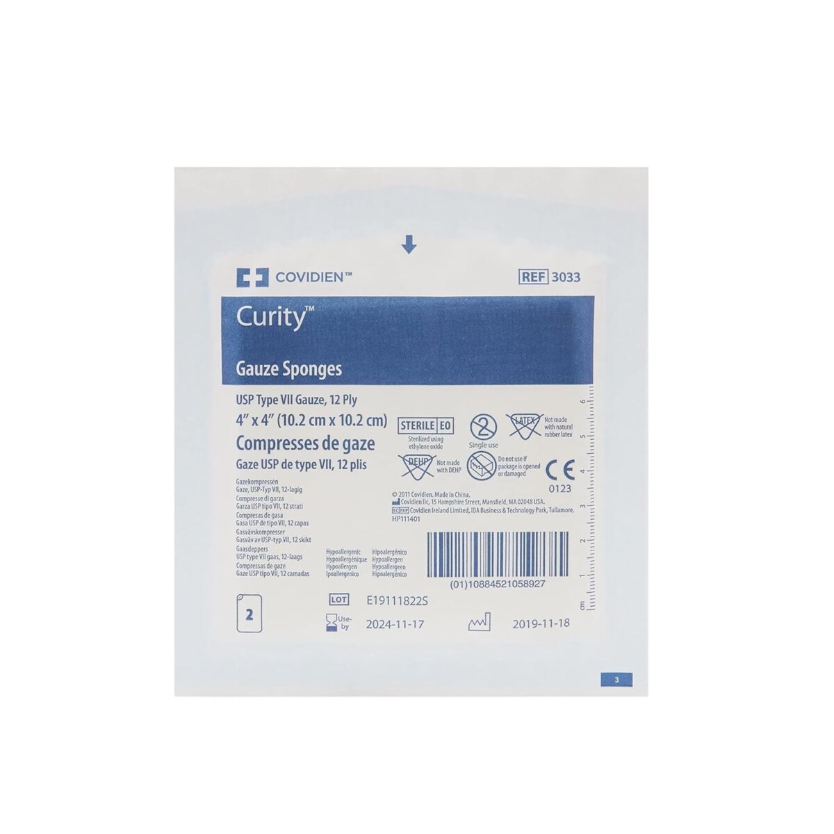 303300 CURITY GAUZE SPONGE 4X4 12 PLY