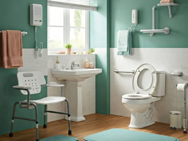 Bathroom safety devices allow the elderly to remain safe and secure