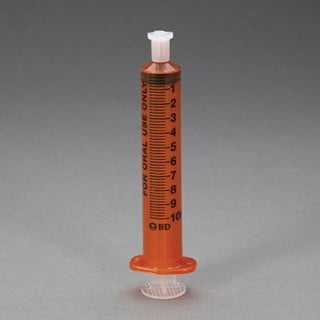 BD 305209 – Oral Syringe w/Tip Cap 10ml Amber 500/CS