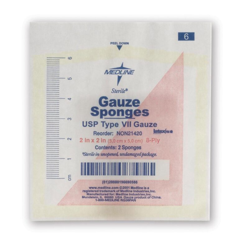 NON21420 SPONGE GAUZE 2INX2IN 8-PLY STE