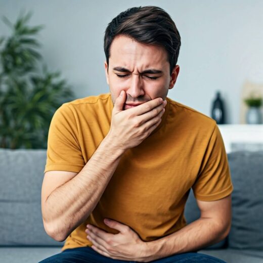 Nausea and abdominal pain are common with both norovirus vs rotavirus