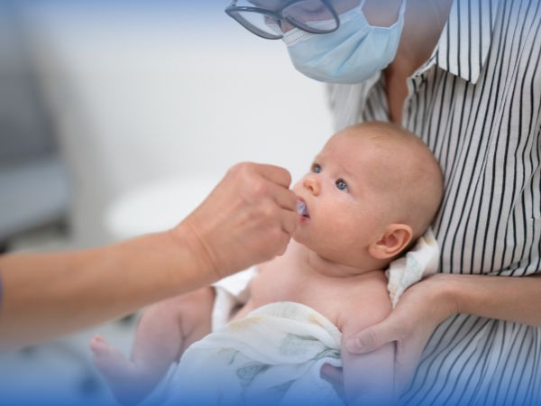 Rotavirus vaccinations are administered orally in divided doses