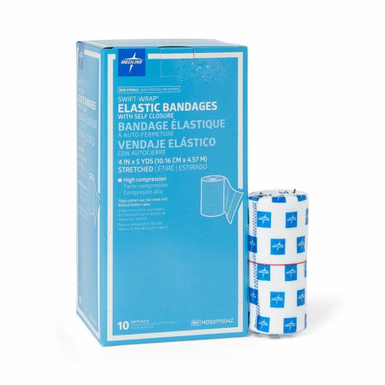 MDS077004 BANDAGE ELAST 4INX5YD SELF