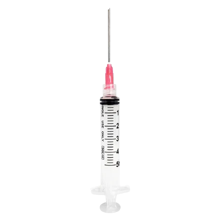 Sol-Millennium 1851815B Sol-M 5mL Luer Lock Syringe with Blunt Fill Needle 18 Gauge 1-1/2 Inch (800/CS)