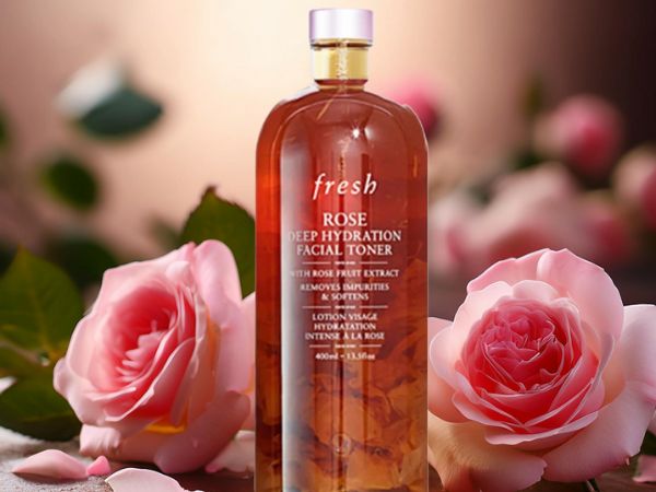 The nourishing rose oil in Fresh products creates a strong skin barrier due to its toning properties