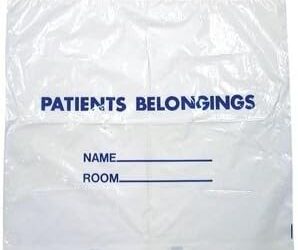 DS400C BAG, PATIENT DRAWSTRING CLR (5