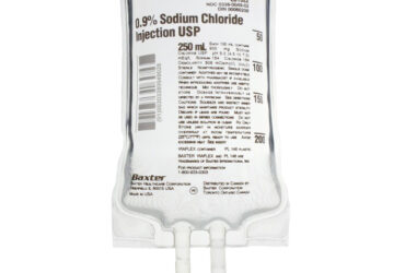 Baxter 2B1322Q 0.9% Sodium Chloride IV Solution - 250 mL 36/CS