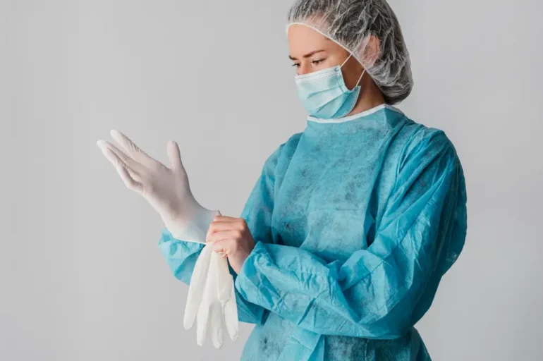 Medical gowns and other PPE act as a barrier against infectious entities