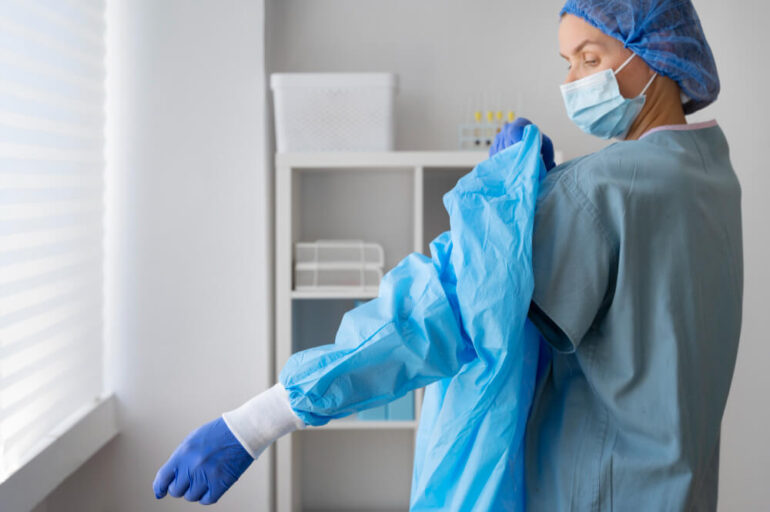 Surgical isolation gowns are necessary for performing high-risk procedures