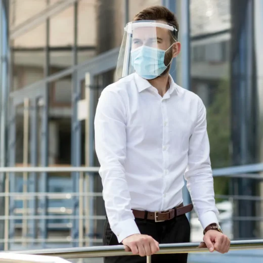 Wearing a face mask outdoors is important for infection prevention