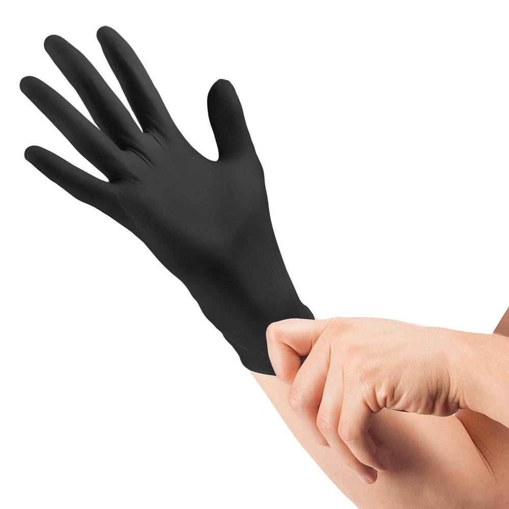 Curaplex 47134: TritonGrip TE Nitrile Exam Gloves, Medium, Black (EXP 02/2025) Curaplex 47134: TritonGrip TE Nitrile Exam Gloves, Medium, Black (EXP 02/2025)
