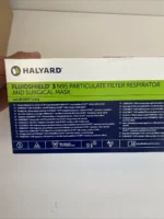 Halyard 76727: FLUIDSHIELD Surgical N95 Respirator Mask, Level 3, Orange, Regular