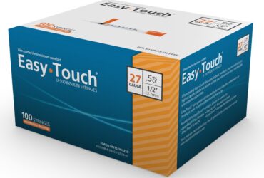 EasyTouch® Insulin Syringe 27G x ½", 0.5cc – Individually Wrapped, 100/BX - 500/CS
